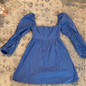 Reformation Blue Smocked Dress